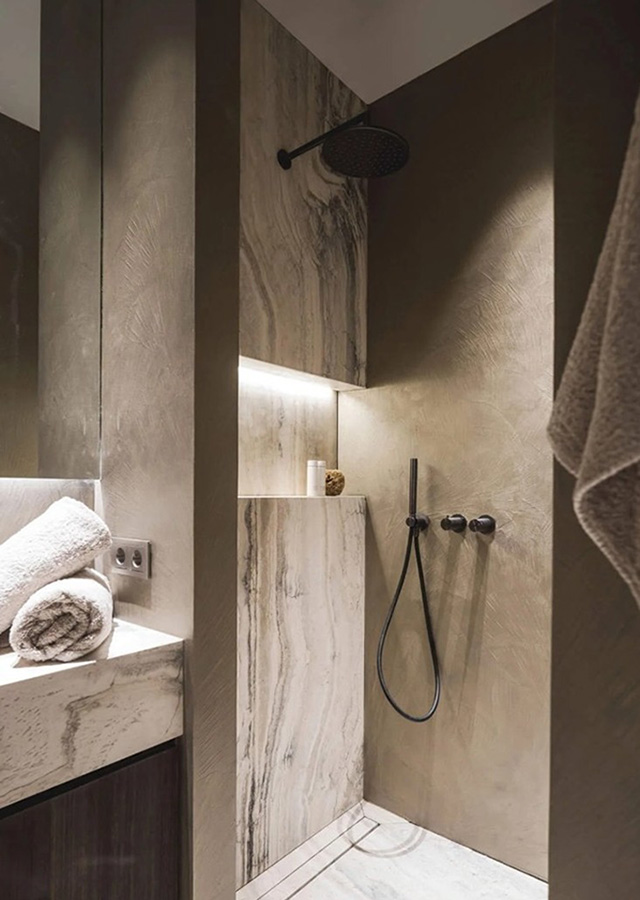 interieur design - badkamer douche